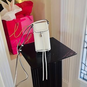 Rebecca Minkoff White Leather Crossbody Wallet
